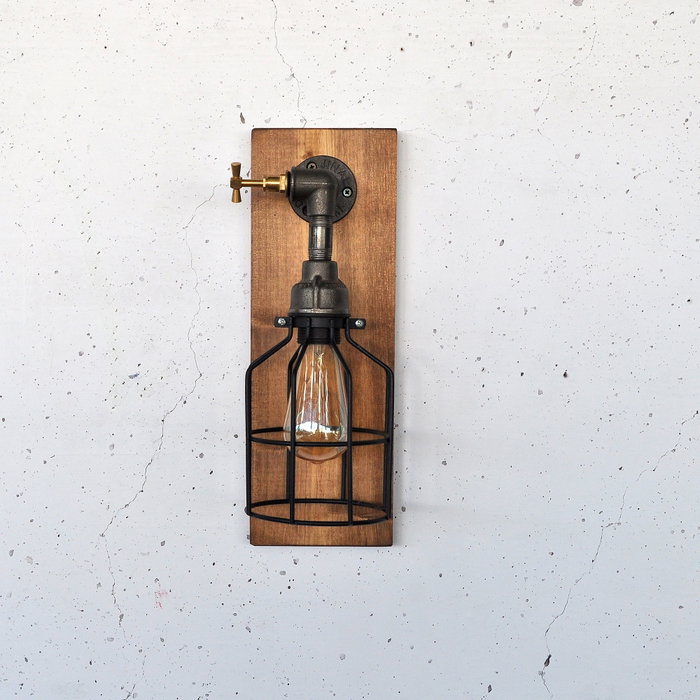 Opviq Pp171 Lámpara de pared de madera maciza